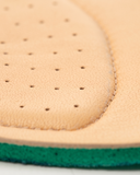 Platinum and Brushed Gold Cat Desert Boot insole and midsole detail