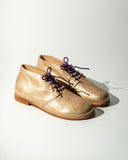 Brushed Gold Cat Desert Boot, three-quarter view