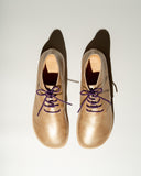 Brushed Gold Cat Desert Boot, top view
